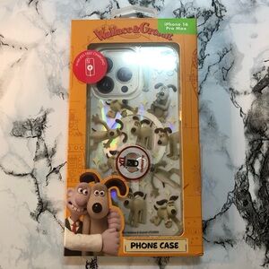 Wallace & Gromit iPhone 16 Pro Max Case - Cream